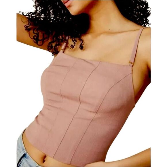 Intimately Free Back on Track Cami in Strawberry Roan - Picture 1 of 8